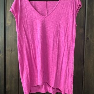 Lilla P Pink Relaxed Short Sleeve Tee